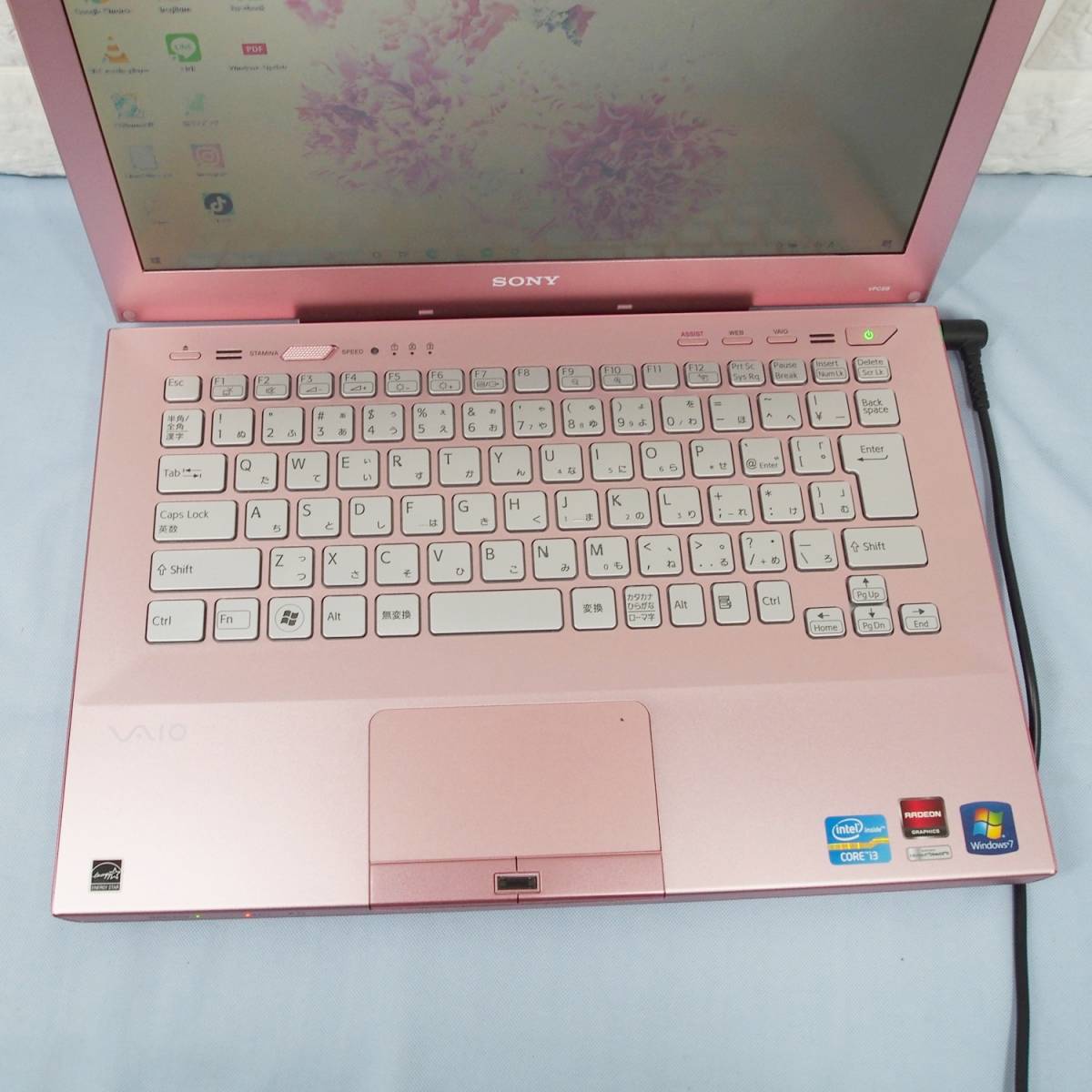 SONYのピンクPC!Core i3!新品SSD240GB ノートパソコン Windows10 Office _4
