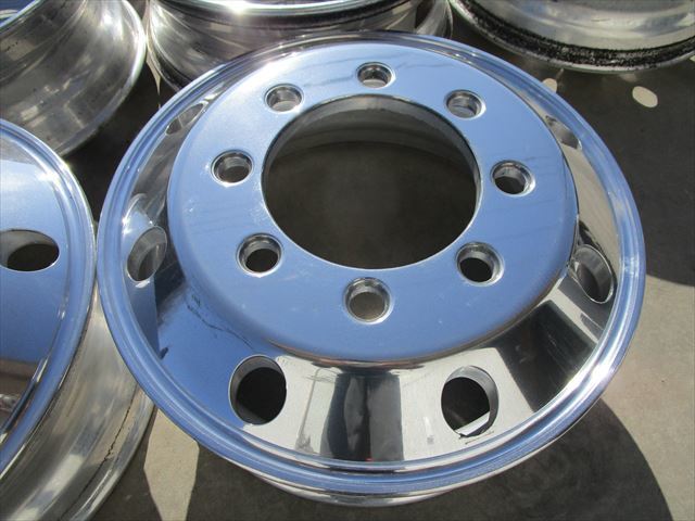 送料無料 大型 アルコア アルミホイール JIS 球面座 22.5×7.50 162 8穴