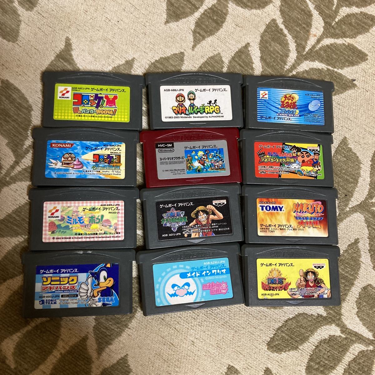 ☆現状販売☆ゲームボーイアドバンスソフト GBA 12本 まとめ売り