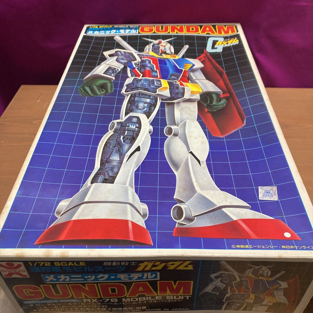 ssoo 初期82年10月製造品 バンザイマーク 機動戦士ガンダム ガンプラ 当時物 旧キット 旧バンダイ 1/72 RX-78ガンダム メカニックモデル