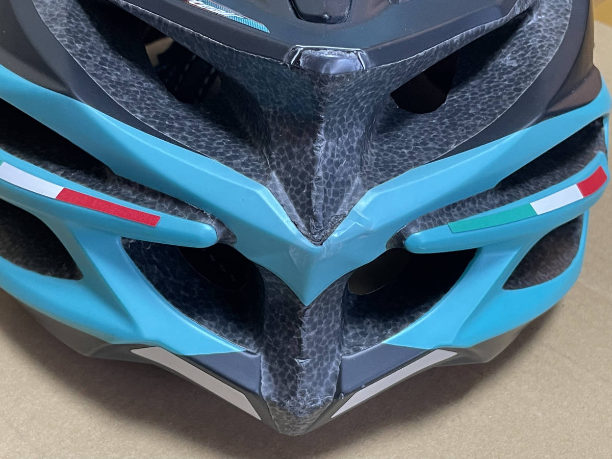 Bianchi OGK STEAIR 自転車 ヘルメット L⁄XL チェレステ⁄黒⁄ブラック
