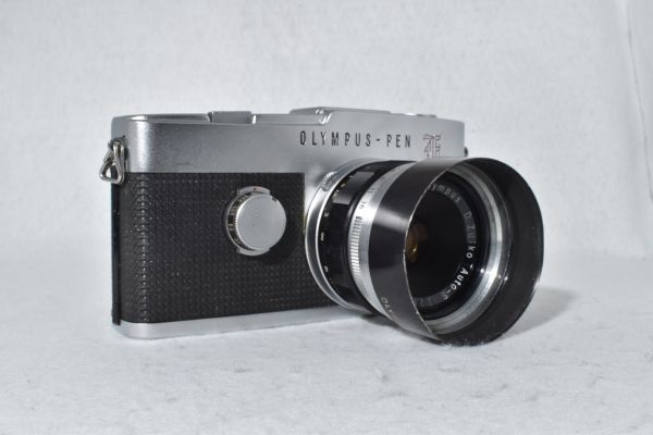 整備済 完動 OLYMPUS PEN F 38mm F2.8 花文字CAP付 整備済】Pentax PEN F＋D.ZUIKO 38/f2.8（216636) 38mm Olympus - F2.8
