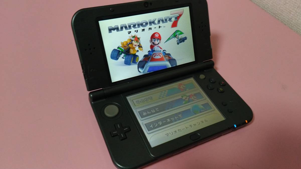 送料無料 NEWニンテンドー3DSLL本体 メタリックブラック SDカード8GB