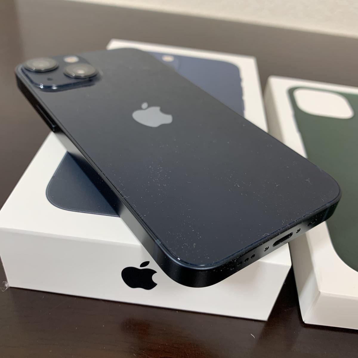 極美品 iPhone 13 mini 256GB ミッドナイト バッテリー100% 保証2023年