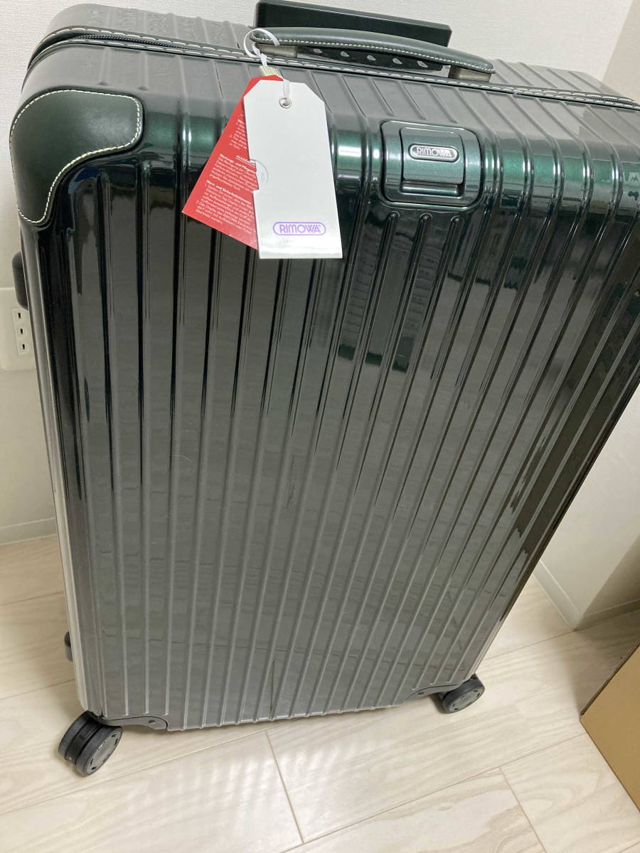 未使用品・RIMOWA ボサノバ マルチホイール 電子タグ 94リットル 870.77.40.5（ジェットグリーン/グリーン）