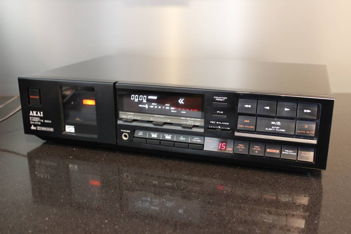 AKAI GX-R70 dbx搭載 オートリバース カセットデッキ オート開閉 Akai