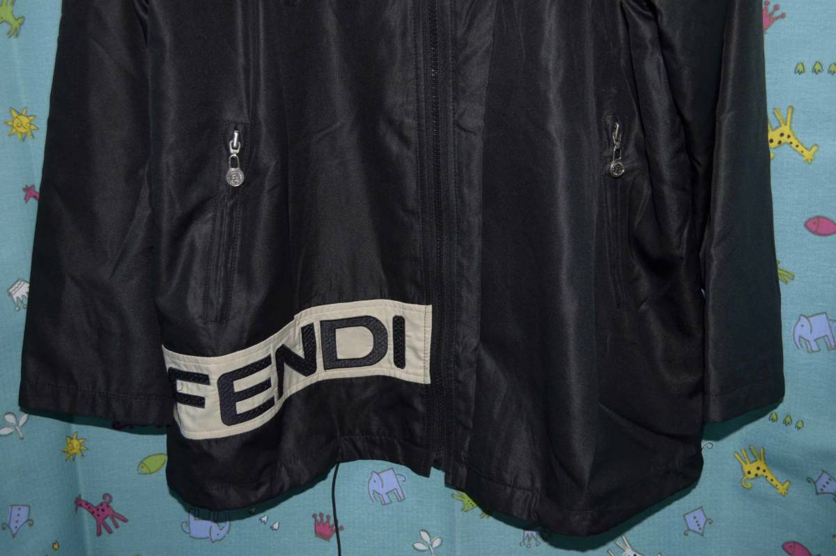 FENDI jeans フェンディ・フード付ジャケット パーカー 黒系色 