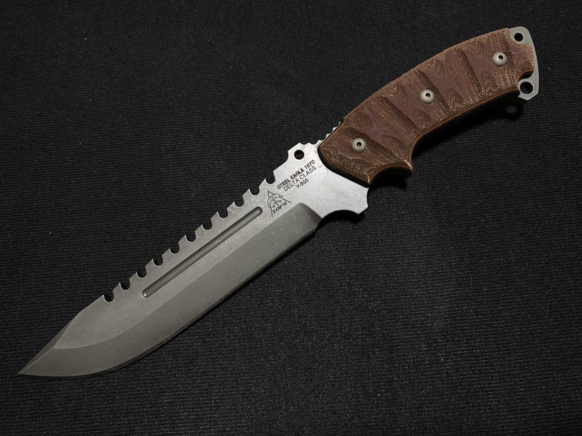 TOPS KNIVES トップス ナイフSTEEL EAGLE スチール イーグル 107C DELTA CLASS デルタ クラス RMTタクティカル ナイフ