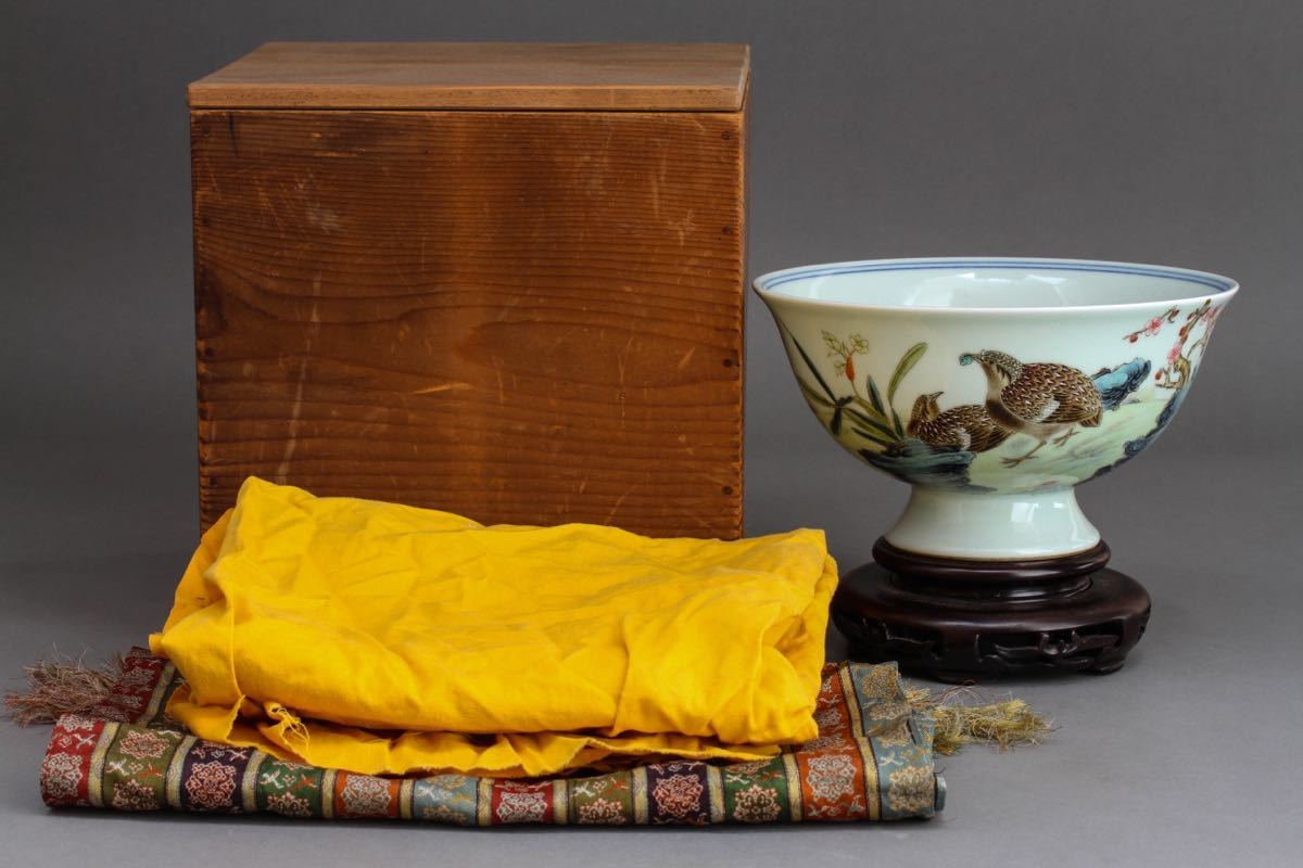 中国 文化遺産オンライン Diddenantiques 粉彩花鳥紋瓶 景德镇瓷器1970