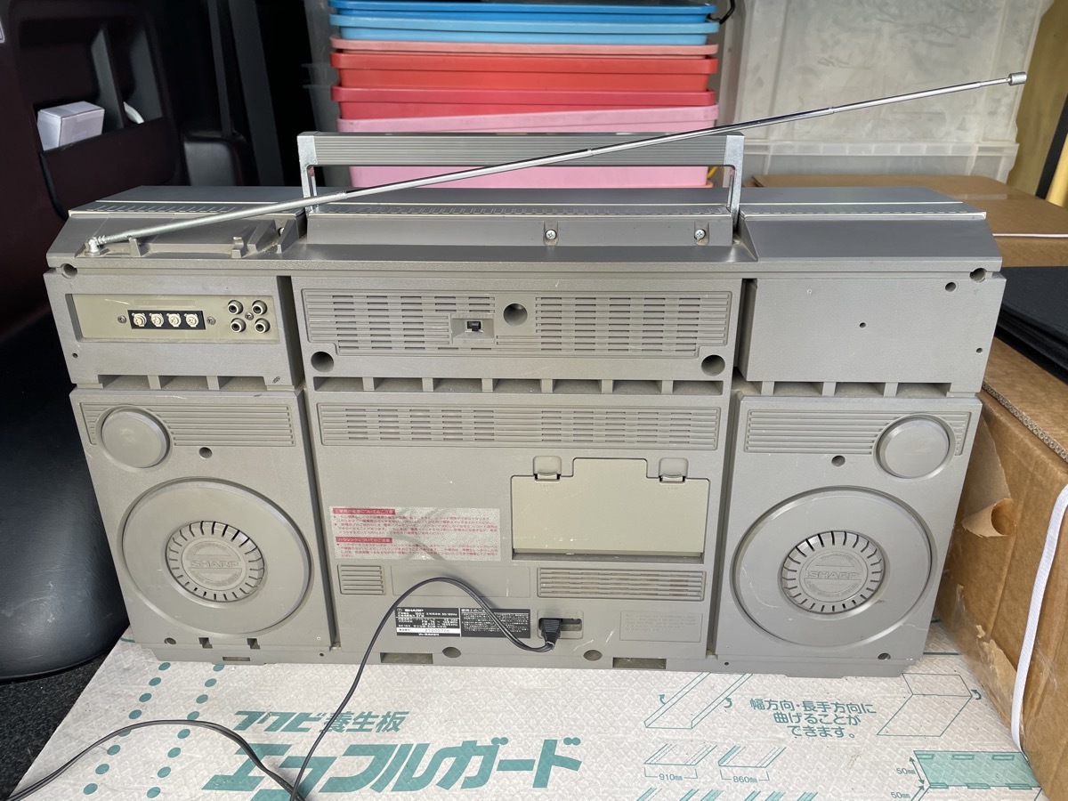 SHARP シャープ 両面演奏ポータブルステレオ レコードラジカセ VZ-V20