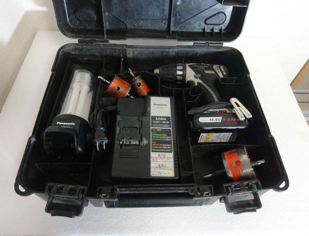 大人気，高品質 充電ドリル パナソニック EZ７４４１ バッテリー１個付 １４ ４V ４ ２A 状態：良(本体)｜売買されたオークション情報、yahooの商品情報をアーカイブ公開 - オークファン 電気ドリル