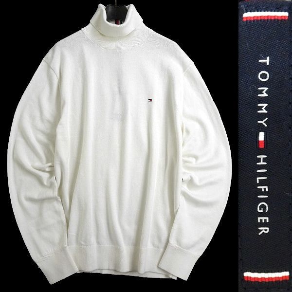 ■TOMMY HILFIGER トミー ヒルフィガー 新品 高級コットンカシミヤ タートルネック 長袖 ニット セーター MW15444 YBI XL ▲056▼bus1137d トミー ヒルフィガー | ビジネスカードホルダー 150AN555 ロゴクルーネックTシャツ