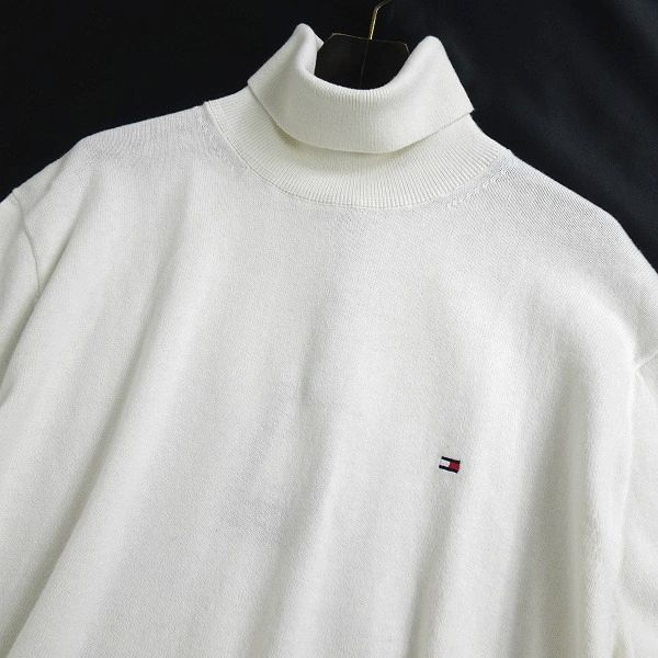 ■TOMMY HILFIGER トミー ヒルフィガー 新品 高級コットンカシミヤ タートルネック 長袖 ニット セーター MW15444 YBI XL ▲056▼bus1137d トミー ヒルフィガー | ビジネスカードホルダー 150AN555 ロゴクルーネックTシャツ