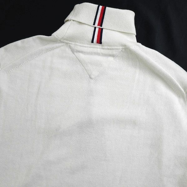 ■TOMMY HILFIGER トミー ヒルフィガー 新品 高級コットンカシミヤ タートルネック 長袖 ニット セーター MW15444 YBI XL ▲056▼bus1137d トミー ヒルフィガー | ビジネスカードホルダー 150AN555 ロゴクルーネックTシャツ