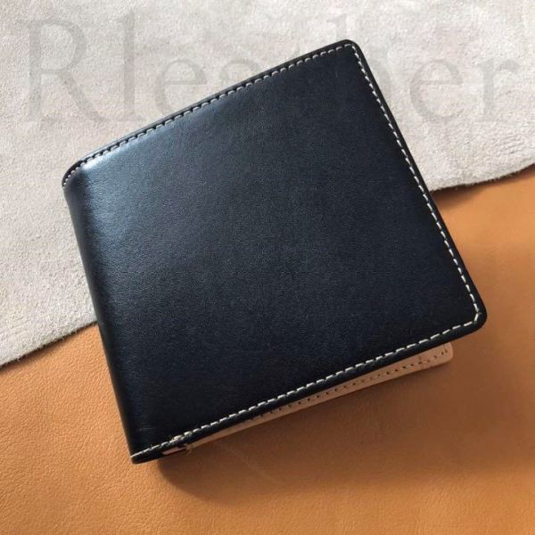 メンズ 本革 イタリアンレザー ミニ財布 二つ折り 小銭入れ コンパクト