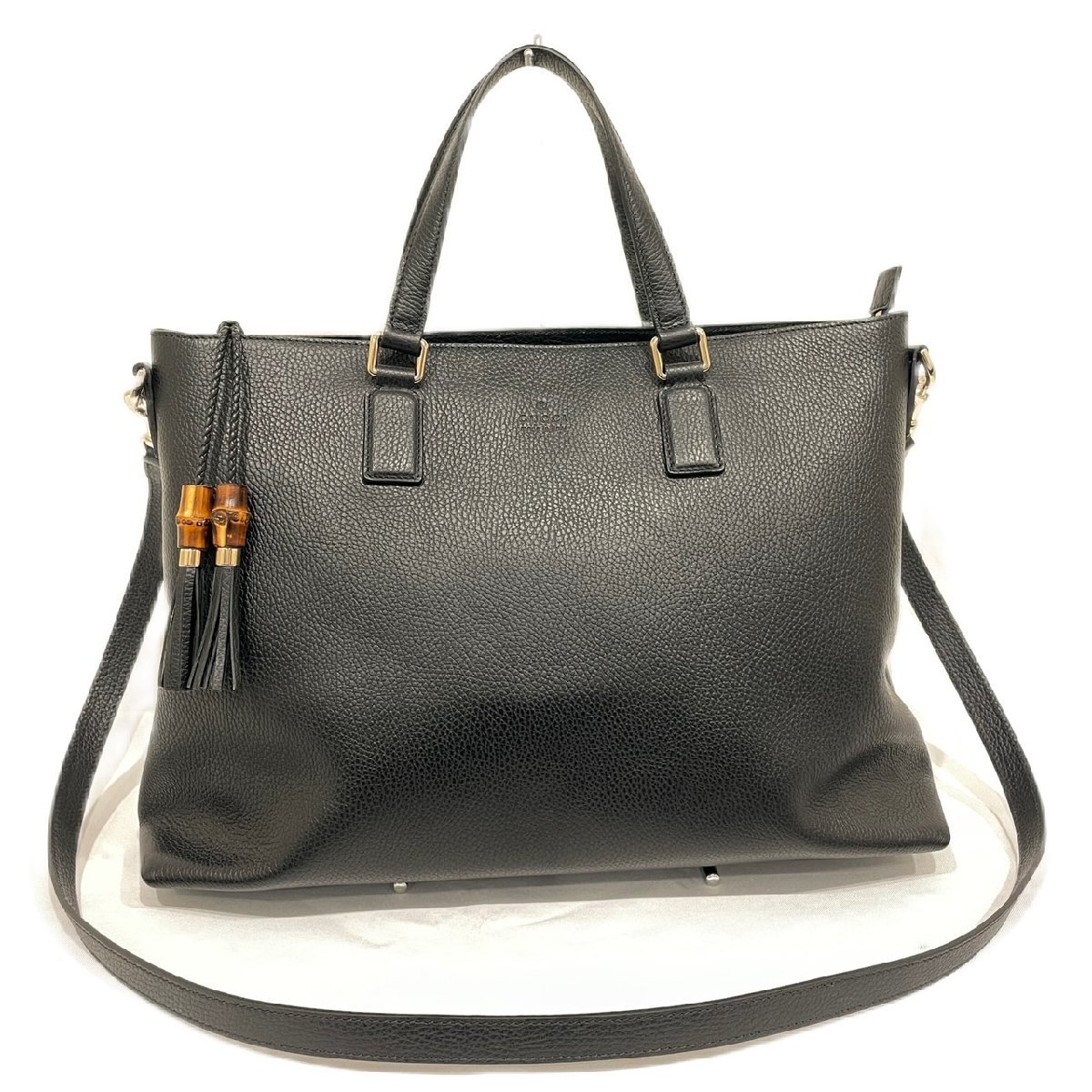 グッチ トートバッグ 2way ショルダーバッグ バンブー レザー ブラウン系 グッチ GUCCI バンブー Brown Gold Hardware GUCCI グッチ バンブー