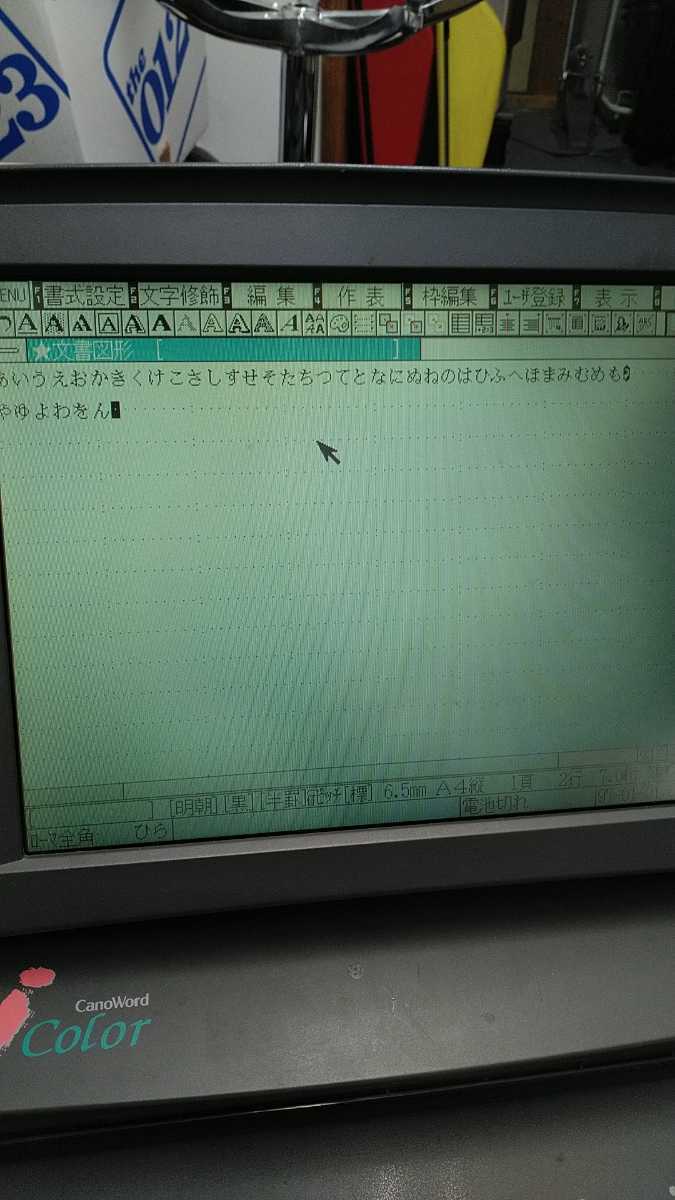 簡易動作確認済み☆ Canon CanoWord J Color J1VF ワープロ 