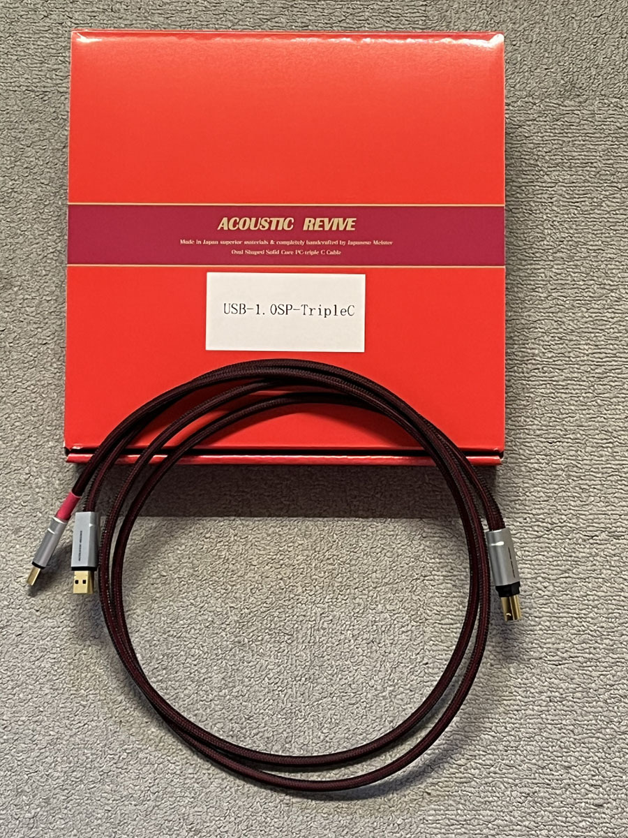 【新品未使用】ACOUSTIC REVIVE USB-1.0SP-TripleC Acoustic Revive USB-1.0 SP-TripleC USBケーブル購入後2ヶ月使用の