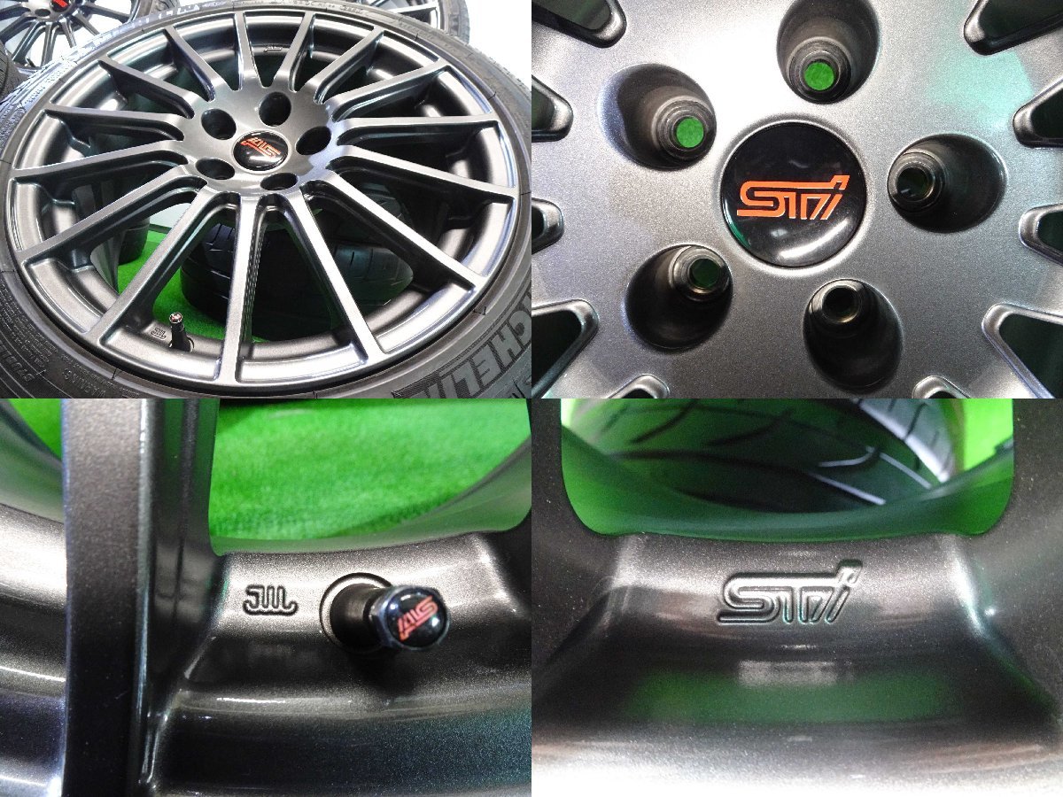 4本 スバル WRX STi 純正 18インチ ホイール 8.5J +55 5H 114.3 