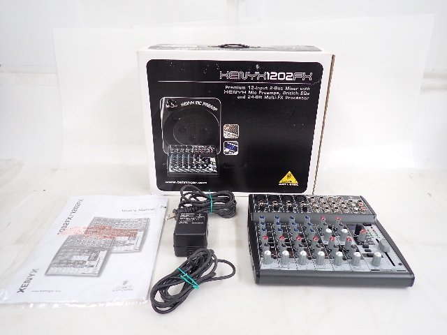 behringer ベリンガー XENYX 1202FX アナログミキサー 説明書/元箱付