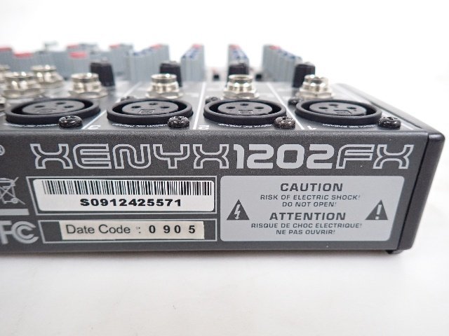 behringer ベリンガー XENYX 1202FX アナログミキサー 説明書/元箱付