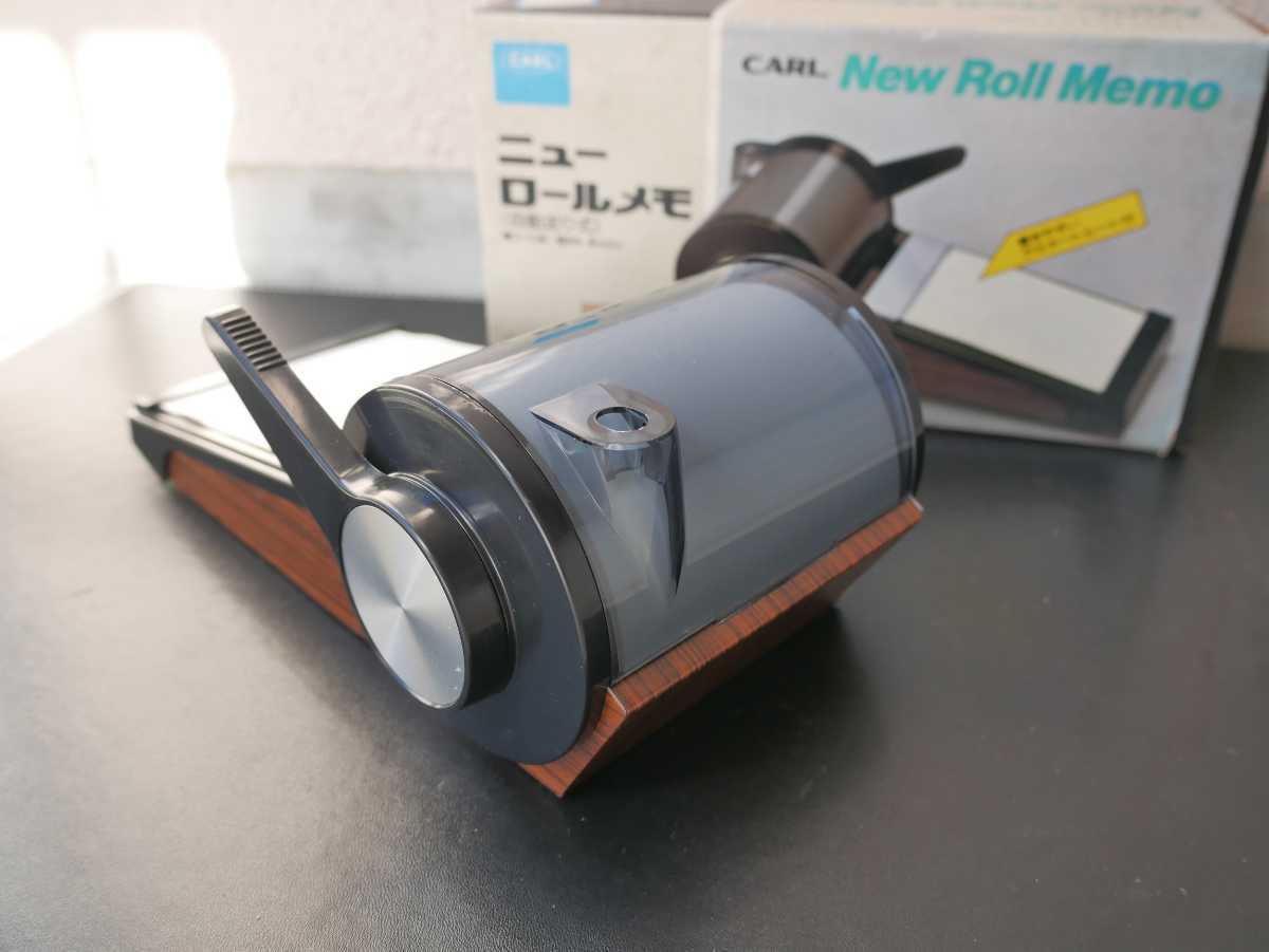 デッドストック レトロモダンなロール紙式メモ台 未使用 当時物 (メモ