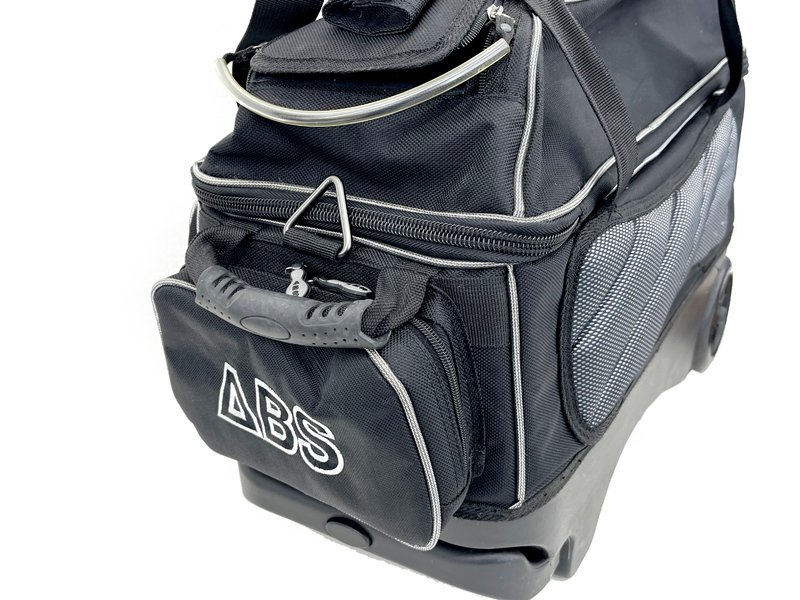 ABS PRO-AM BOWLING GEAR キャスター付 ボーリング バッグ 2球用 黒