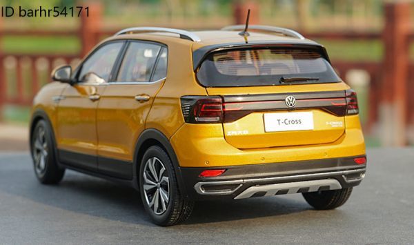 VW 1/18 T-Cross SUV 合金車 ゴールド | Volkswagen ミニカー Edition
