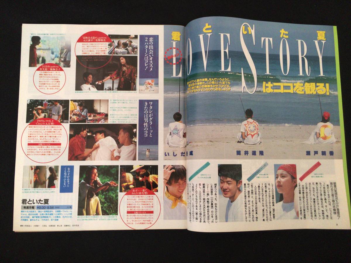 205 ザ テレビジョン 中部版 No.30 1994.7 ダウンタウン/木村拓哉/加勢