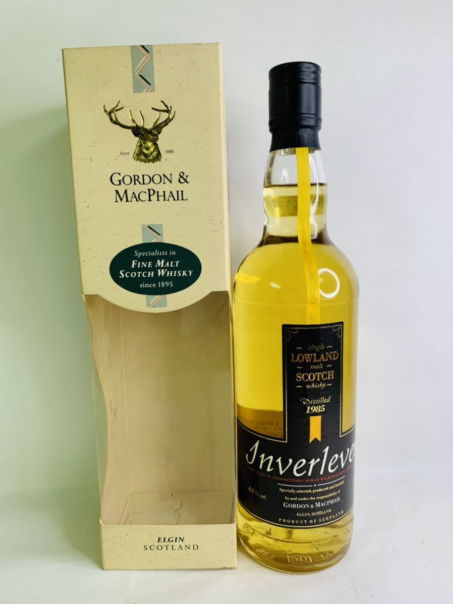 【未開栓】G&M ゴードン＆マクファイル Inverleven インバーリーブン 1985-1999ウイスキー 700ml 40% 古酒 スコッチウイスキー 