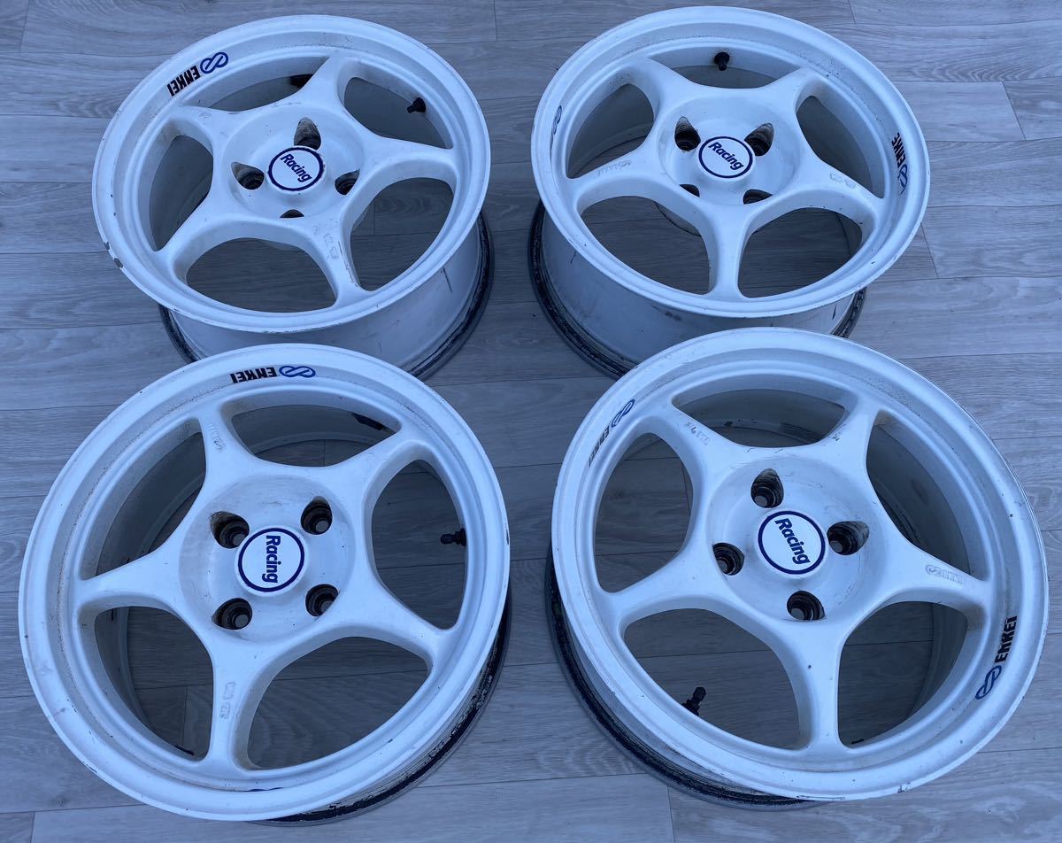 ENKEI エンケイ RACING エンケイ　レーシング　16インチ　アルミホイール　PCD114.3 7J ET35 4H 4本セット　当時物
