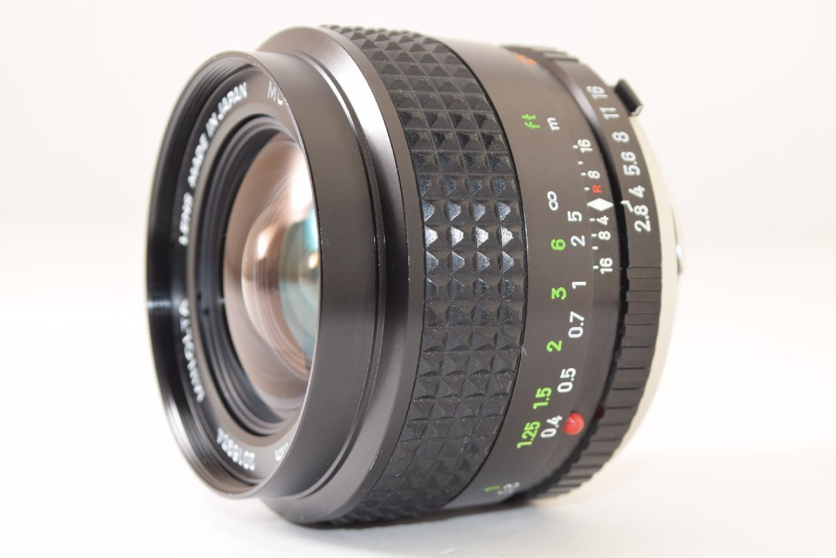 MINOLTA MD ROKKOR 50mm F1.2  ミノルタ レンズ 落下によりレンズ先端部（フィルター枠）にゆがみのあるジャンク