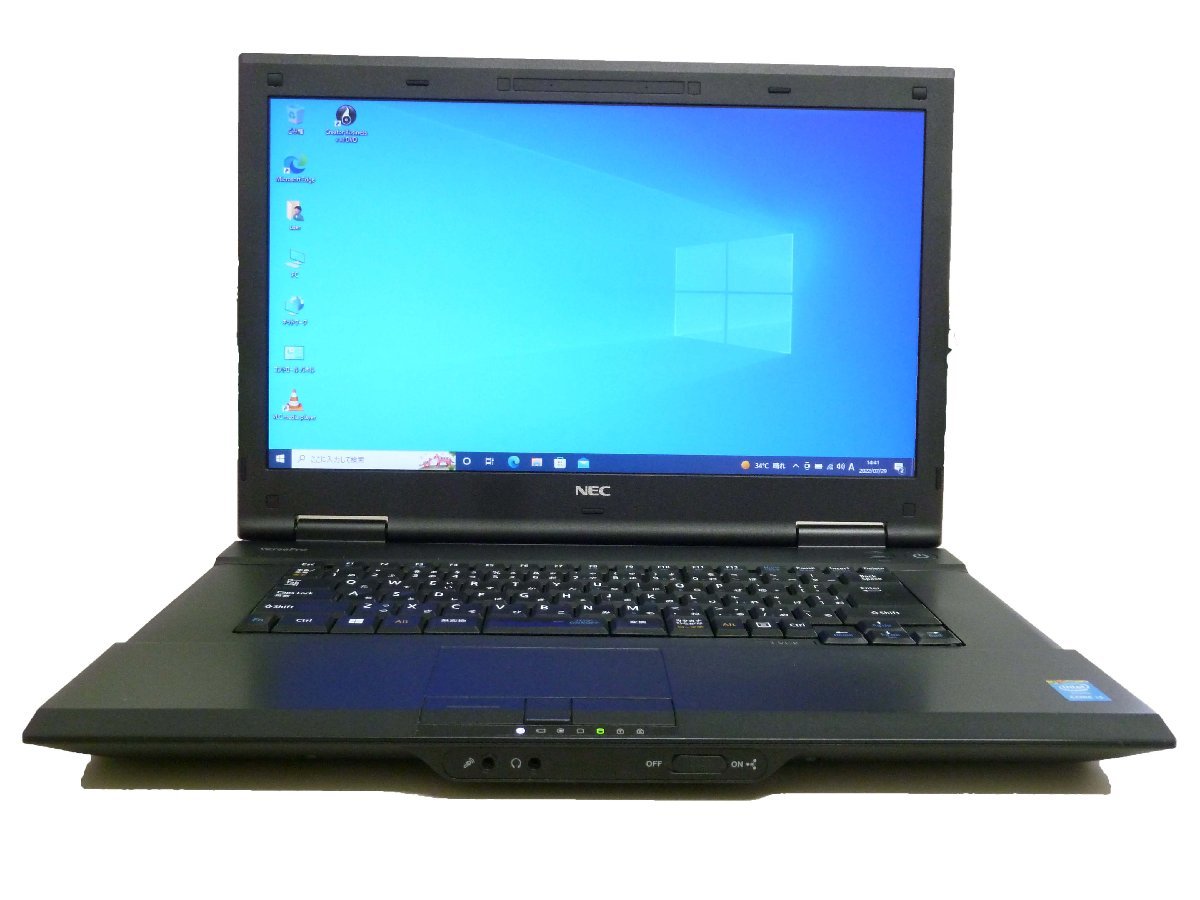 訳あり NEC VersaPro VJ25LL-K 第4世代 i3 4100M 2.5GHz 4GB HDD 500GB Windows10 pro ノートPC パソコン 簡易動作確認済 w542