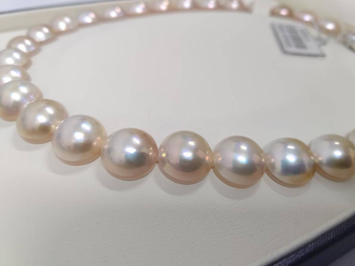 12-53 田崎真珠 TASAKI パールネックレス マベパール 約45cm パール