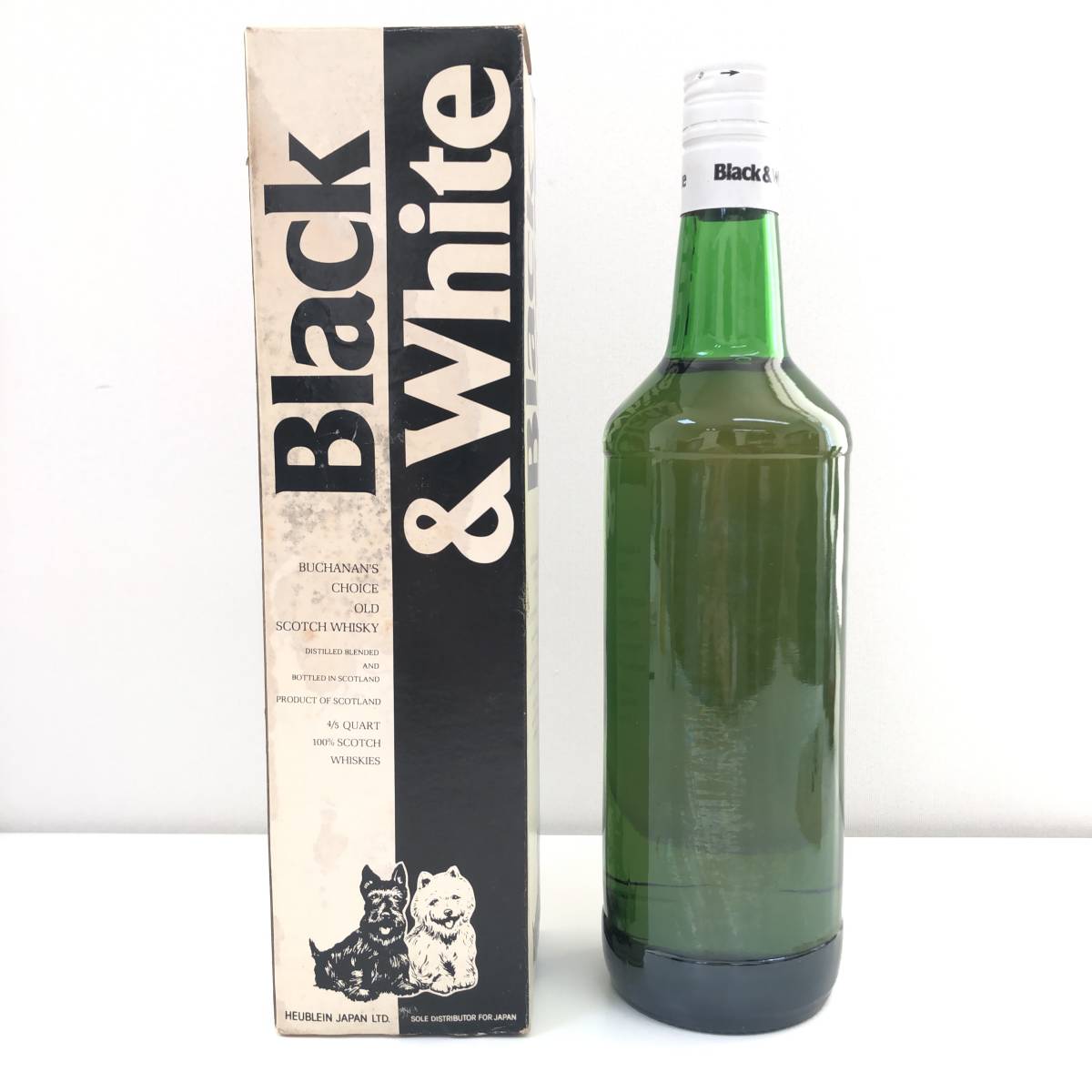 未開栓 Black＆White ブラック＆ホワイト スコッチ ウイスキー 750ml