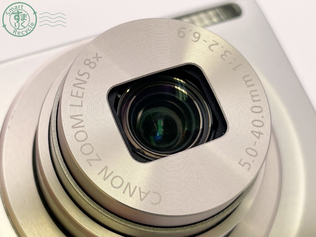 【最安値，低価】 12620100　▼Canon キヤノン IXY200 シルバー デジカメ コンパクトデジタルカメラ バッテリー ケーブル充電器 箱付き 通電確認済