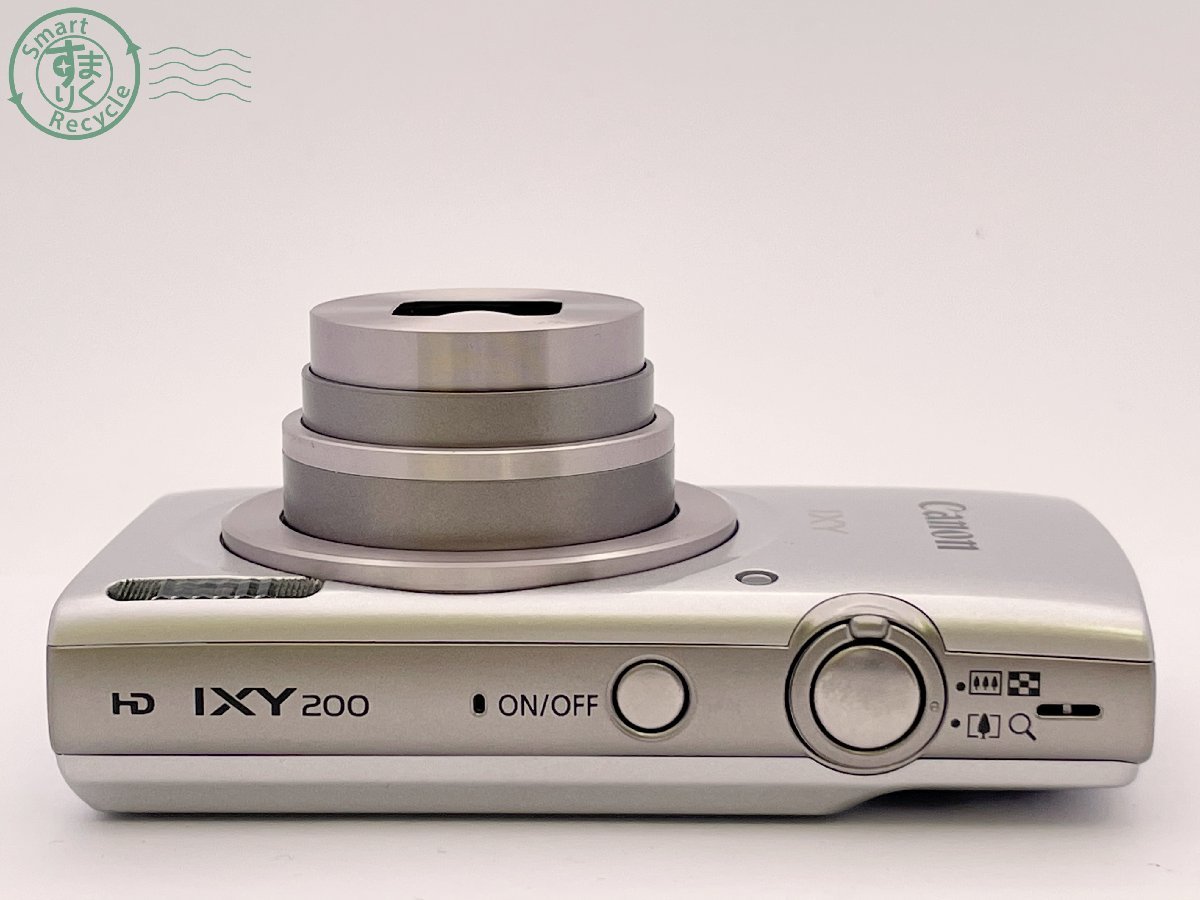 【最安値，低価】 12620100　▼Canon キヤノン IXY200 シルバー デジカメ コンパクトデジタルカメラ バッテリー ケーブル充電器 箱付き 通電確認済