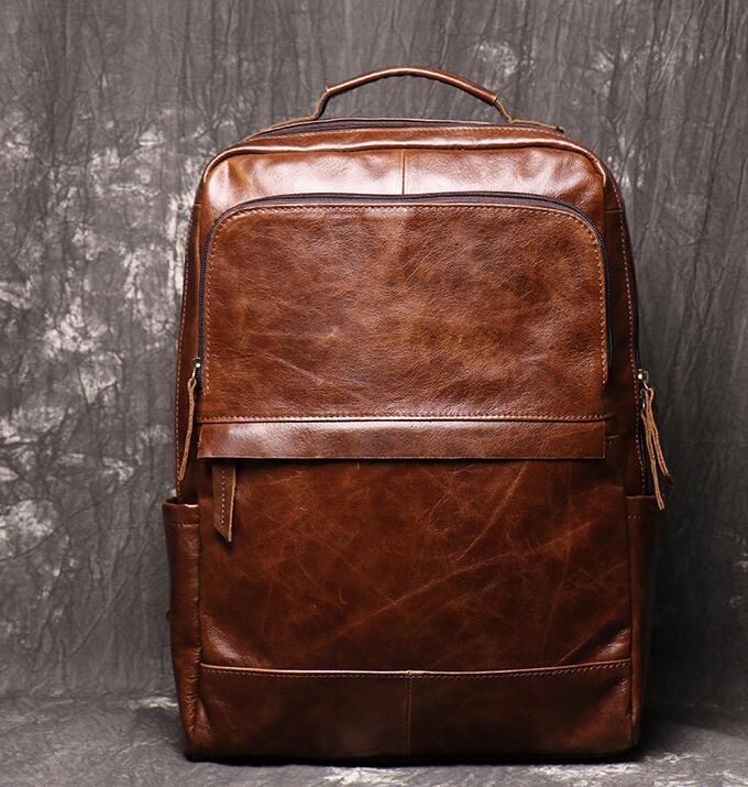 新作入荷，品質保証 本革 リュックサック メンズ レザー バックパック レトロ リュック アウトドア 通勤通学 カジュアル兼用(リュックサック、デイパック)｜売買されたオークション情報、yahooの商品情報をアー リュックサック、デイパック