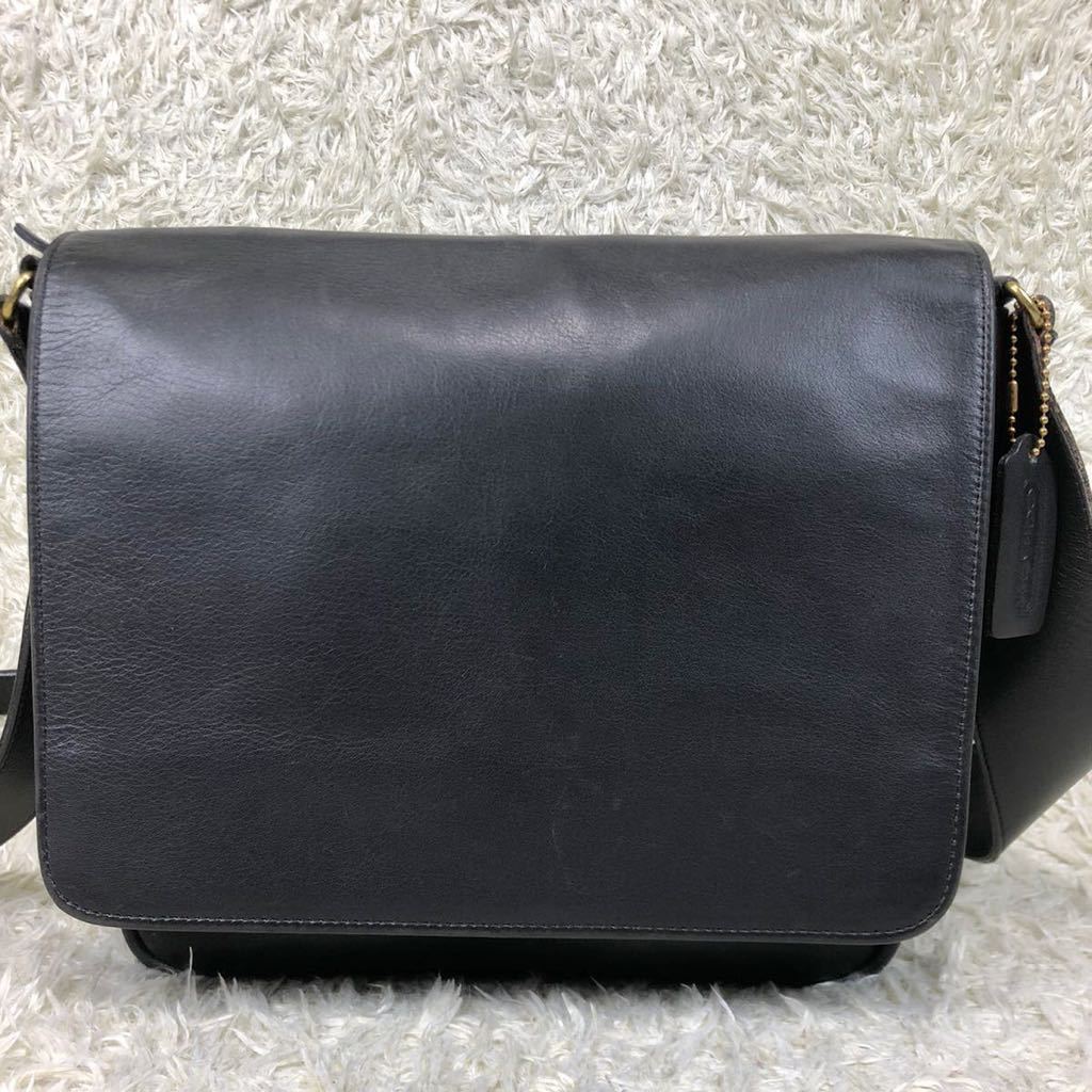 1円【美品】COACH ショルダーバッグ メッセンジャー フラップ