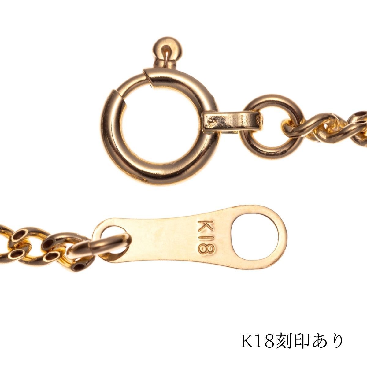 18金/K18刻印有り】50cm/1，65mm/喜平ネックレスチェーン/イエロー 