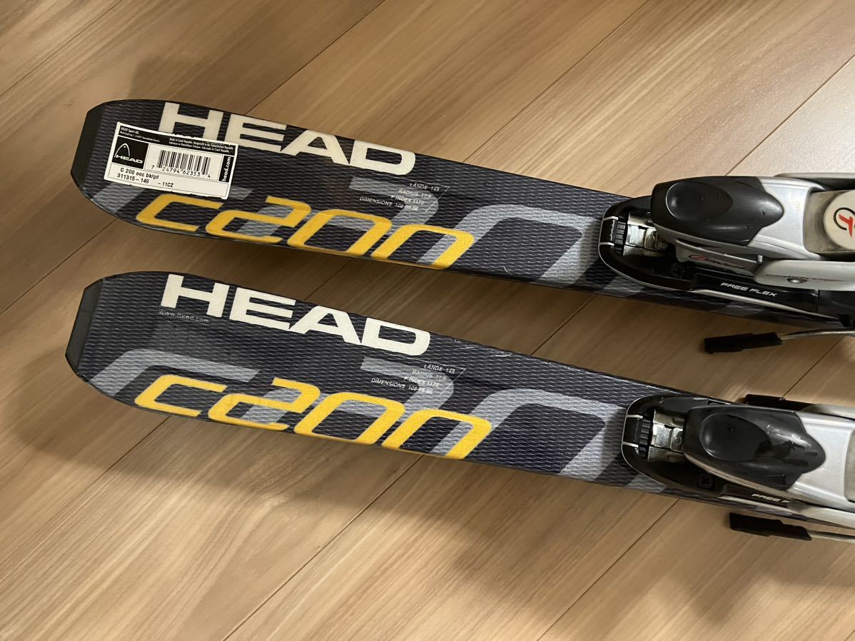 HEAD C200 スキー 板 ビンディング セット 142cm Yahoo!オークション