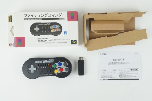 ニンテンドークラシックミニ　ファイティングコマンダー　スーパーファミコン　ワイヤレ コントローラー　箱付き　HORI