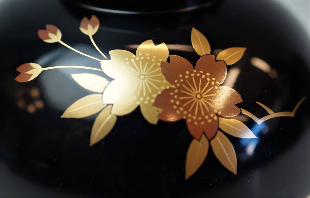 象彦製 煮物椀 5客椿蒔絵 象彦製 煮物椀 5客椿蒔絵 象彦製 煮物椀 5客
