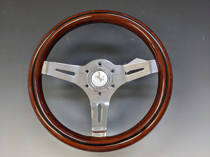 ナルディタイプ ステアリング 31パイ ウッド 茶木目調 NARDI-TYPE WOOD