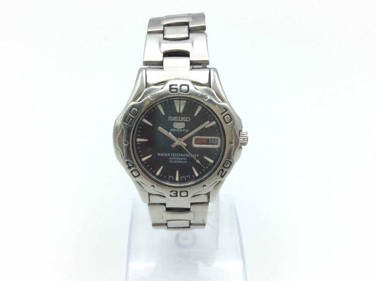 MM69□自動巻き 腕時計 ジャンク SEIKO セイコー 5 SPORTS ファイブ 