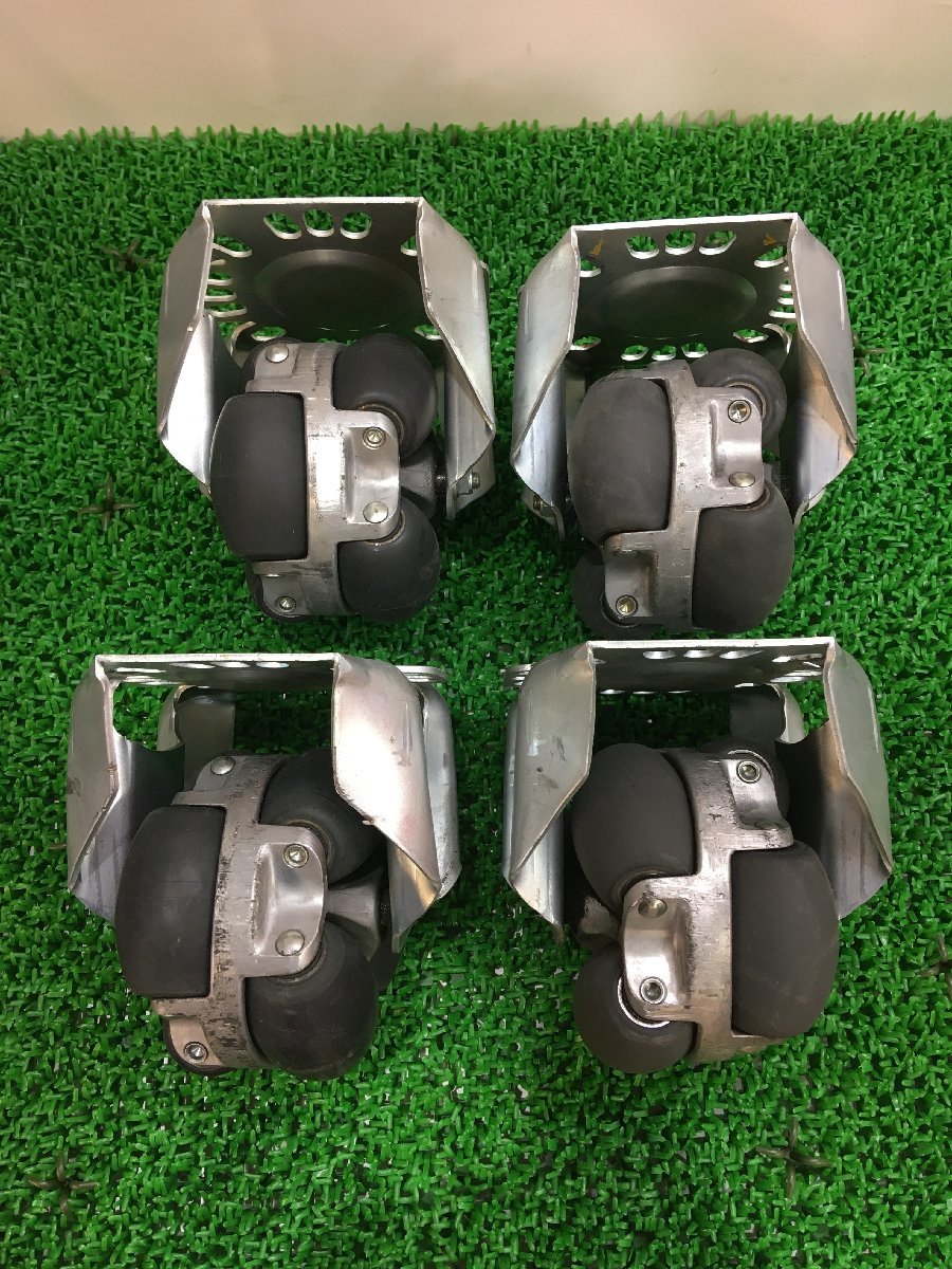 【中古品】FUJI 自在回転移動キャスター オムニホイール 4個セット / ITFE032FSSDQ