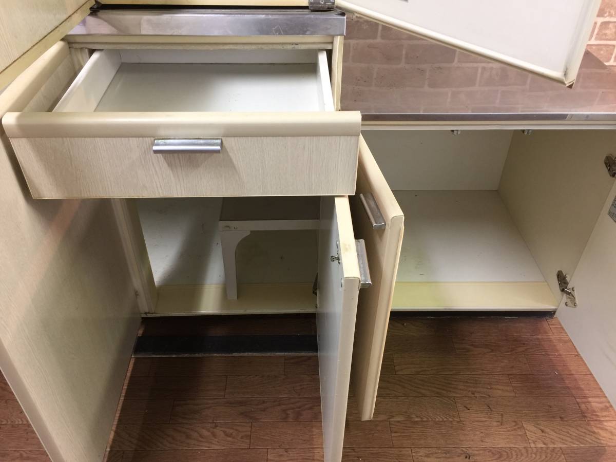 ◇◇【中古】National(ナショナル) システムキッチン・流し台(幅120cm  