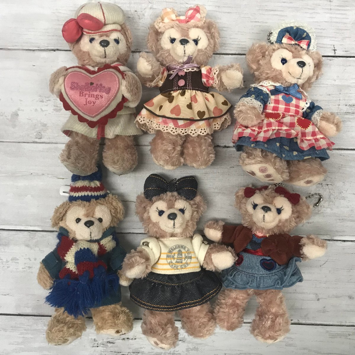 ディズニー　TDS　ダッフィー＆シェリーメイ　ぬいぐるみバッジ　6点　ウェルカムトゥケープコッドほか 8B113 【80】