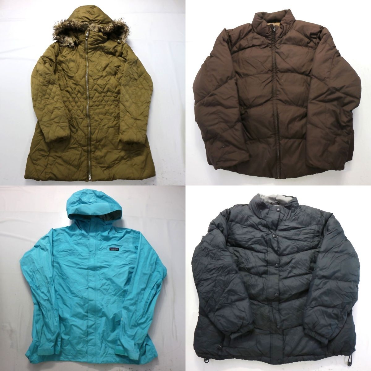 ◎アウトドアブランド ジャケット set フード付き パタゴニア 他 (レディースXL/2XL) 4枚まとめ売り 古着卸 1円スタート 最落なし MK7206