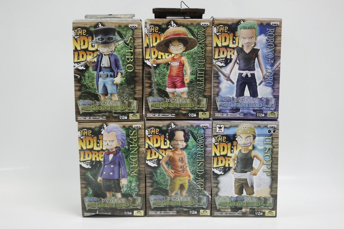 未開封含む ONE PIECE ワンピース THE GRANDLINE CHILDREN DXフィギュア 6種セット ルフィ/ゾロ/エース他 12-E110Y/1/100